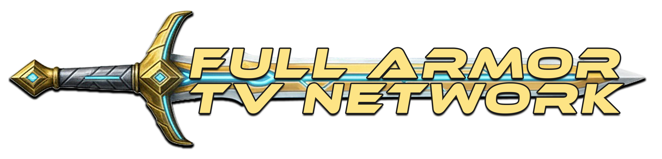 FULLA RMOR TV NETWORK SWORD LOGO