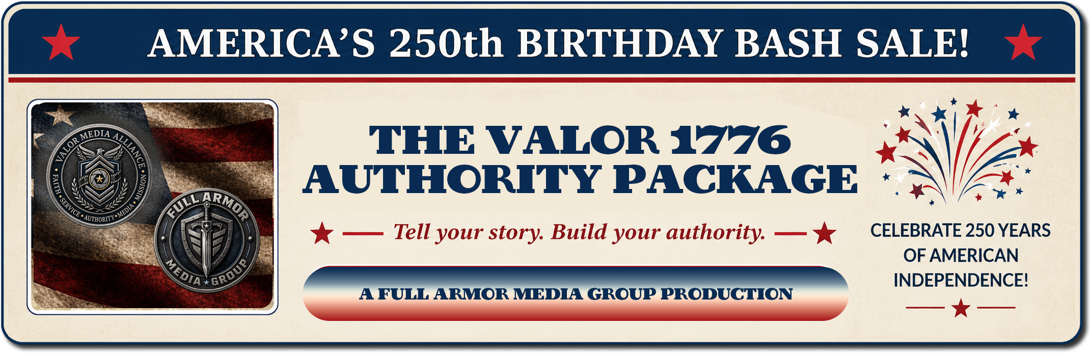 1776 package BANNER graphic
